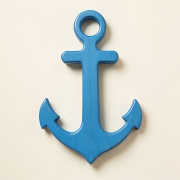 Hand-Painted Welcome Anchor Wall Décor (synthetic illustration; no displayed measurements)