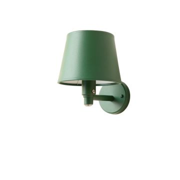 Harbor Canyon Wall Sconce Mounted On A Plain Wall - Green