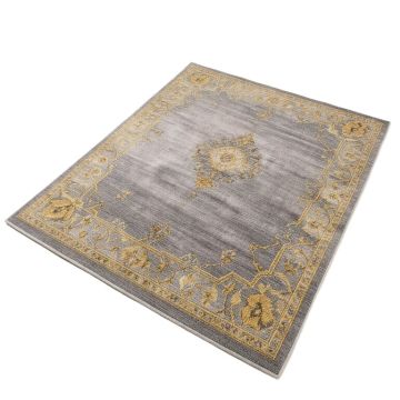 Balderas Gray/Gold Rug (synthetic illustration; no displayed measurements)
