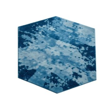 Quoc Abstract Blue Area Rug