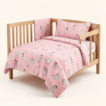 Princess 9 Piece Crib Bedding Set (synthetic illustration; no displayed measurements)