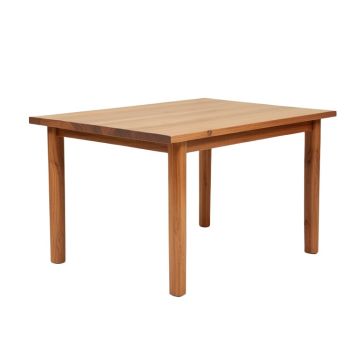 Angastina Rubberwood Solid Wood Dining Table (synthetic illustration; no displayed measurements)