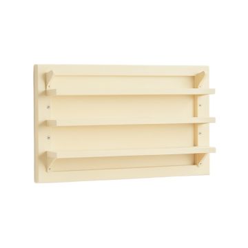 River Arc Empty Wall-Mounted Tool Organizer Panel - Cream