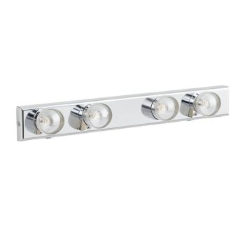 Gildersleeve 4-Light Dimmable Polished Chrome Vanity Light