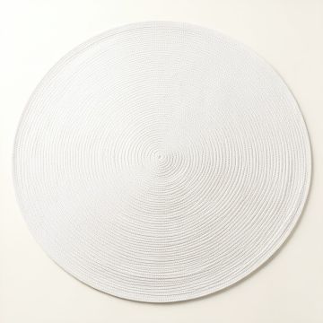Bay Crest Round Area Rug - White (synthetic illustration; no displayed measurements)