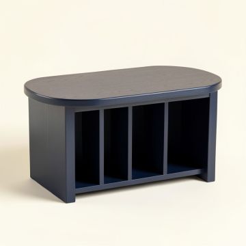 Heath Crest Shoe Storage Bench - Navy (synthetic illustration; no displayed measurements)