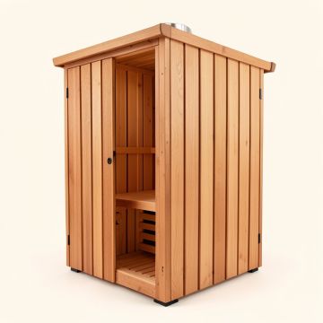 Hillsboro Nordic 2 Person Traditional Steam Sauna (synthetic illustration; no displayed measurements)