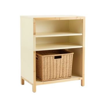 Ridge Canyon Freestanding Pull-Out Hamper Cabinet - Cream