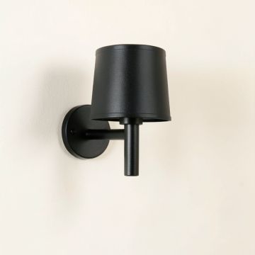 Pine Crest Wall Sconce Mounted On A Plain Wall - Black (synthetic illustration; no displayed measurements)