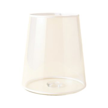 6 '' H Glass Drum Lamp Shade ( Screw On ) In White