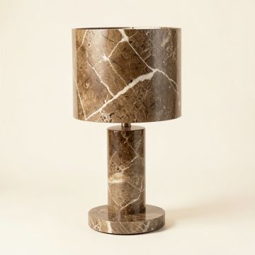 Marrone Marble/Crystal 32 '' Table Lamp (synthetic illustration; no displayed measurements)