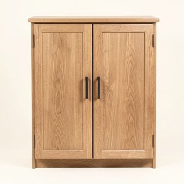 2-Door Wood Entryway 19 Pair Shoe Storage Cabinet (synthetic illustration; no displayed measurements)
