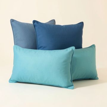 South Pacific Indoor/Outdoor , Removable Cover Pillow , Large & 1 Lumbar Pillow (synthetic illustration; no displayed measurements)