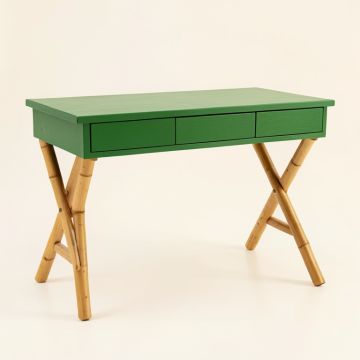 Slate Bluff Writing Desk - Green (synthetic illustration; no displayed measurements)