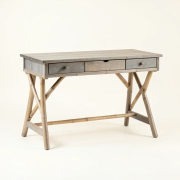 Ash Bend Writing Desk - Gray (synthetic illustration; no displayed measurements)