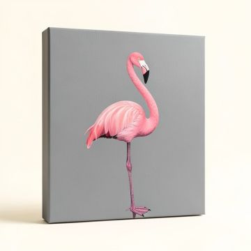 Flamingo Graphic Art On Wrapped Canvas (synthetic illustration; no displayed measurements)