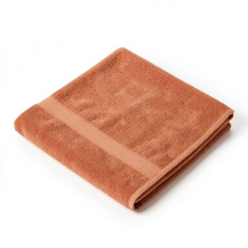 Hazel Crossing Bath Towel - Terracotta (synthetic illustration; no displayed measurements)