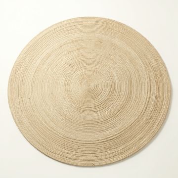 Heath Branch Round Area Rug - Beige (synthetic illustration; no displayed measurements)
