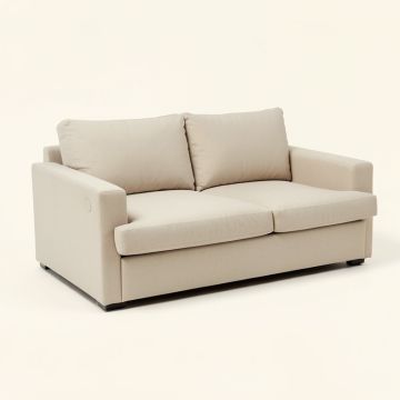 Evans 80 '' Square Arm Sofa Bed With Reversible Cushions (synthetic illustration; no displayed measurements)