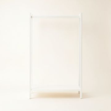 Lake Brook Empty Garment Rack - White (synthetic illustration; no displayed measurements)