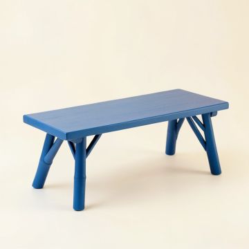 Field Brook Indoor Bench - Blue (synthetic illustration; no displayed measurements)