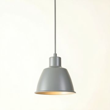 Reed Branch Pendant Light Suspended From One Plain Cable - Gray (synthetic illustration; no displayed measurements)