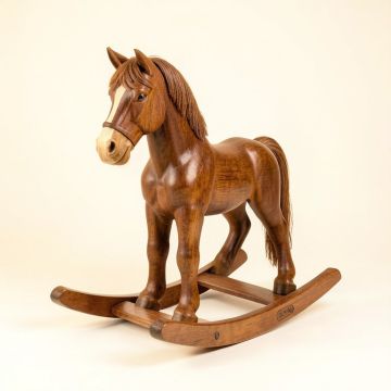 Clydesdale Wooden Rocking Horse (synthetic illustration; no displayed measurements)