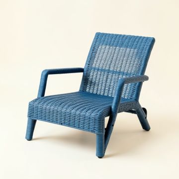 Linden Canyon Outdoor Lounge Chair - Blue (synthetic illustration; no displayed measurements)