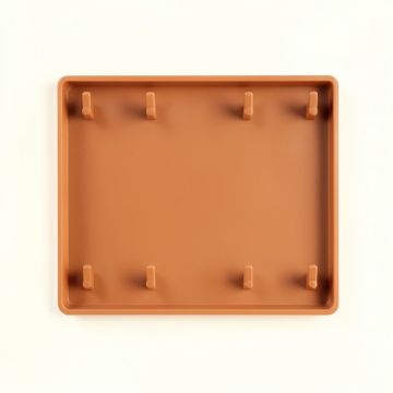 Hill Dell Empty Wall-Mounted Tool Organizer Panel - Terracotta (synthetic illustration; no displayed measurements)