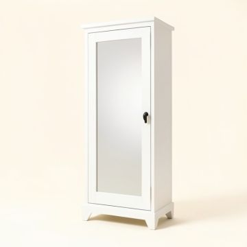 Yaqub Over The Door Jewelry Armoire With Mirror (synthetic illustration; no displayed measurements)