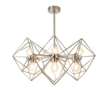 Dewayne 6 - Light Unique / Statement Geometric Chandelier