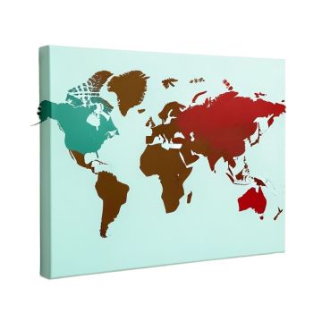 World Map Canvas Art