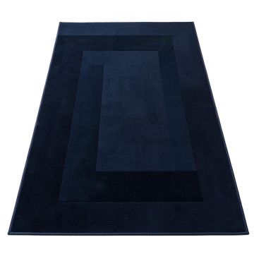 Clay Bend Rectangular Outdoor Rug - Navy