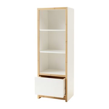 Fern Dale Narrow Cubby Tower - White
