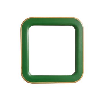Birch Bend Framed Wall Mirror - Green