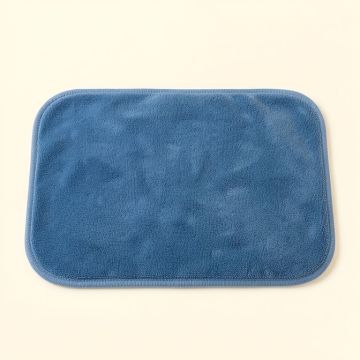 Dune Edge Bath Mat - Blue (synthetic illustration; no displayed measurements)