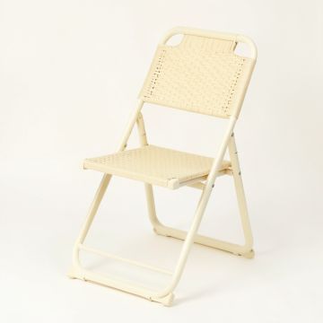 Hill Branch Folding Outdoor Chair - Cream (synthetic illustration; no displayed measurements)