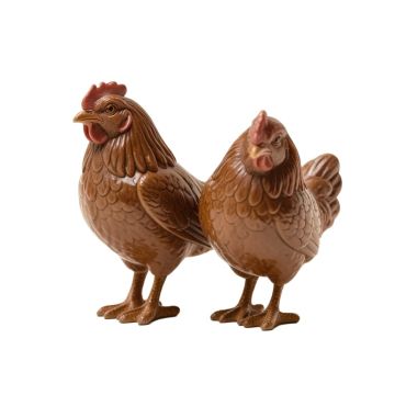 2 Piece Simon Rooster Figurine Set