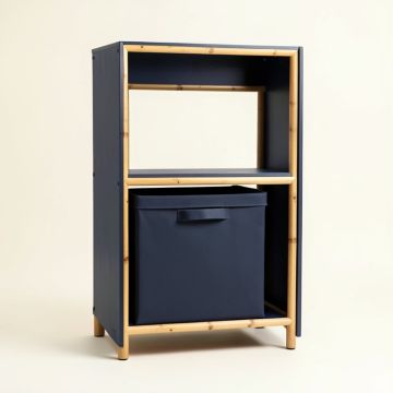 Meadow Dale Freestanding Pull-Out Hamper Cabinet - Navy (synthetic illustration; no displayed measurements)