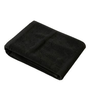 Wren Crest Bath Towel - Black