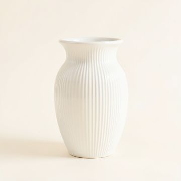 Heath Crest Empty Decorative Vase - White (synthetic illustration; no displayed measurements)