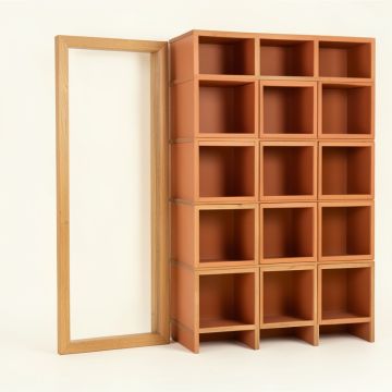 Holly Branch Empty Vertical Garden Frame - Terracotta (synthetic illustration; no displayed measurements)