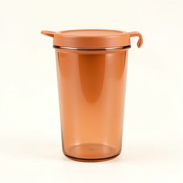Rowan Crest Storage Canister With Lid - Terracotta (synthetic illustration; no displayed measurements)