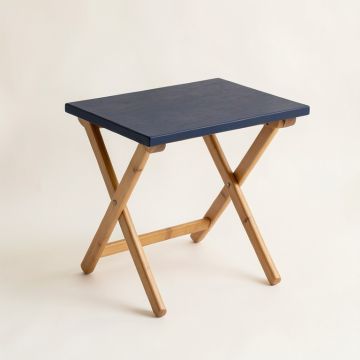 Juniper Canyon Compact Balcony Table - Navy (synthetic illustration; no displayed measurements)