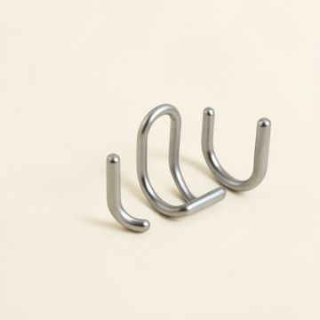 Diamond Line Design Shower Curtain Hooks (synthetic illustration; no displayed measurements)
