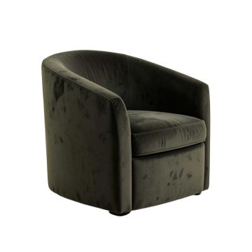 Clarinda 21 '' Wide Velvet Barrel Chair (synthetic illustration; no displayed measurements)