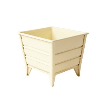 Wren Bend Empty Raised Planter - Cream