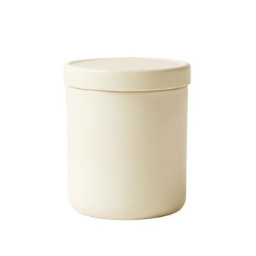 Oak Branch Storage Canister With Lid - Ivory
