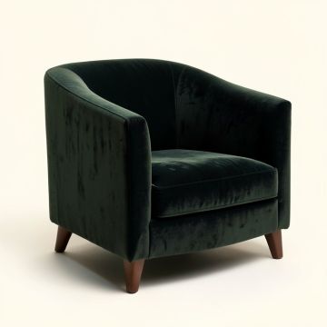 Coble 29 '' Wide Velvet Armchair (synthetic illustration; no displayed measurements)