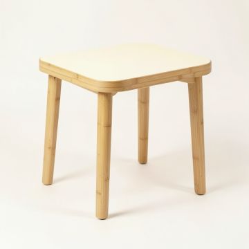 Hazel Crest Compact Balcony Table - Cream (synthetic illustration; no displayed measurements)